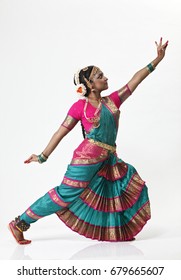 Indian dancer performing traditional dance