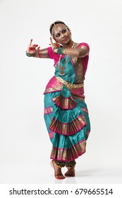 Indian Dancer In Traditional Costume 