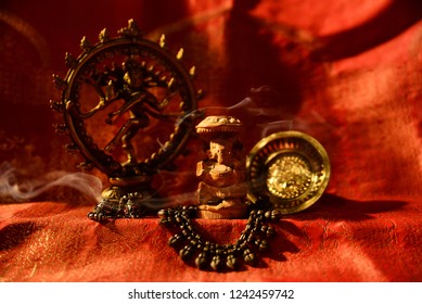 Indian decorations with aromatic smoke