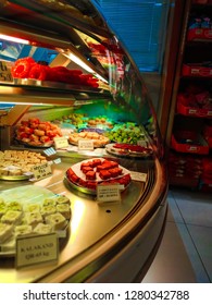 Indian Desi Sweets Stacked On 10 JAN 2019 In Indian Super Market At Qatar  