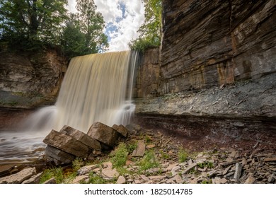 Indian Falls Waterfall Owen Sound Ontario Stock Photo 1825014785 ...