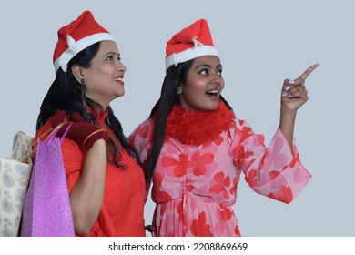 Indian Family Enjoying On Christmas Time Together