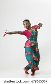 Indian Female Dancer On Stage