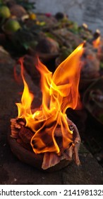 Indian Festival Chath Puja Fire