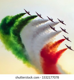 Indian fighter airplane airshow flying  - Shutterstock ID 1532177078