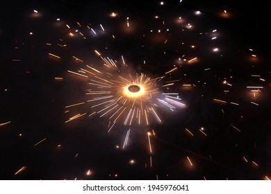 Indian Fire Crakers On Diwali For Celebrations