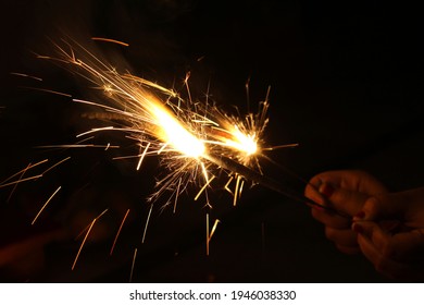 Indian Fire Crakers On Diwali For Celebrations