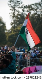 Indian Flag During Cricket Match