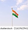 indian flag isolated