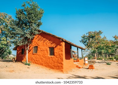 Indian Folk Village Shilpgram, Traditional House In Udaipur, India