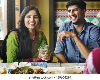 Indian Food Eating Cuisine Togetherness Concept