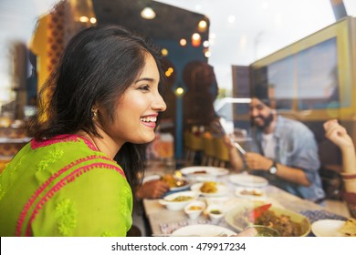 Indian Food Eating Cuisine Togetherness Concept