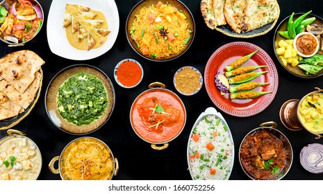 Indian Food Including North And South Indian