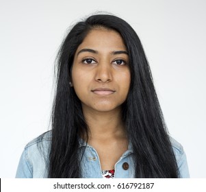 Indian Girl Casual Studio Portrait