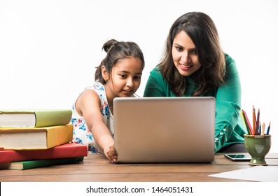 Indian Girl Studying Mother Teacher Study Stock Photo (Edit Now) 1464051437