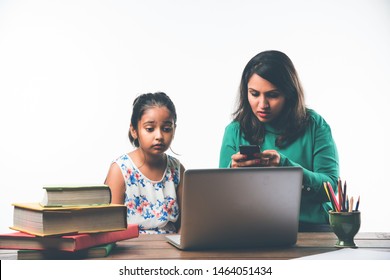 Indian Girl Studying Mother Teacher Study Stock Photo (Edit Now) 1464051437