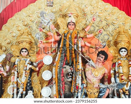 Indian God shri Druga in Happy Durga Puja Kolkata,2023 


