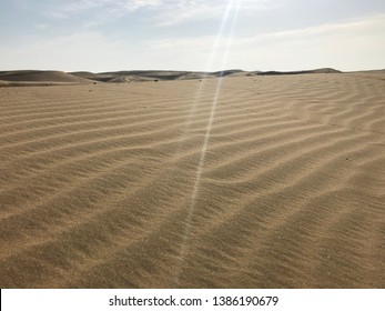 Indian Great Thar Desert Laying Pattern On Sand