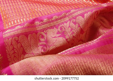 Indian Handloom Silk Sarees Which Will Be Worn On Traditional Indian Functions