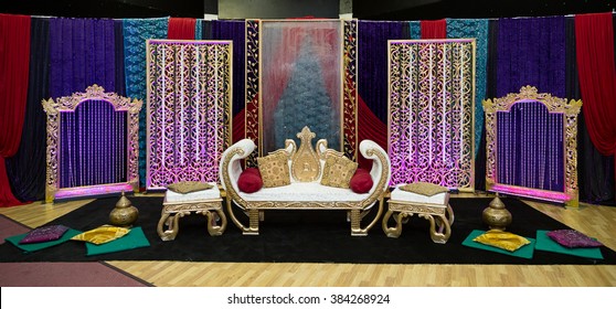 Indian Henna Party Wedding Stage