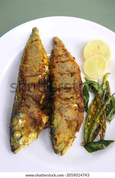 Indian Mackerel Fish Fry Bangda Rava Stock Photo 2059014743 | Shutterstock