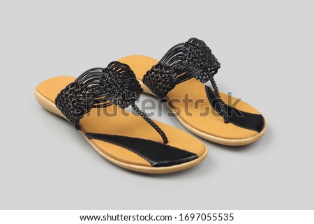 Indian made girl's lather sandals	
