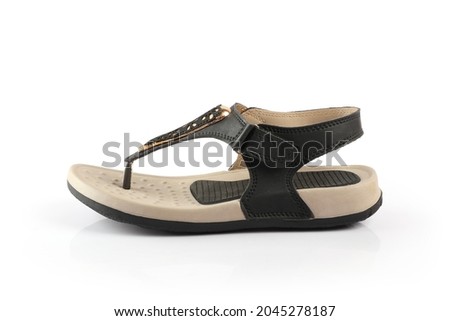 Indian made Ladies Sandals on white background