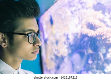 Indian Male At Aquarium In London