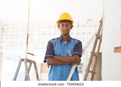 Indian Male Construction Worker