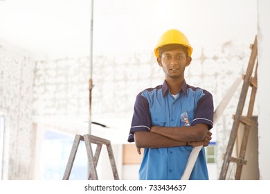 Indian Male Construction Worker