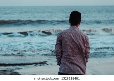 Indian Man Posing Front Nagoa Beach Stock Photo 1329118481 | Shutterstock