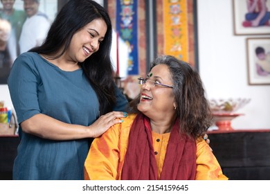 Indian Mother Daughter Looking Each Other Stock Photo 2154159645 ...