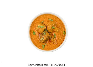 Indian Mushroom Lamb Curry Isolated Background Stock Photo 1114640654 ...