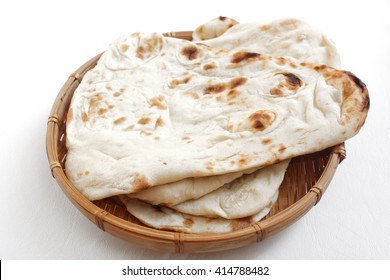 Indian Naan Bread Isolated