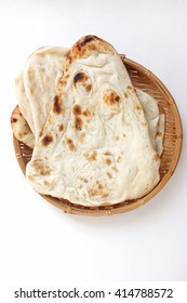 Indian Naan Bread Isolated