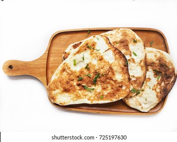 Indian Naan Bread Isolated