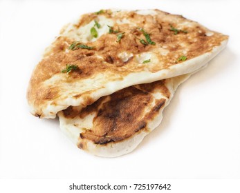 Indian Naan Bread Isolated