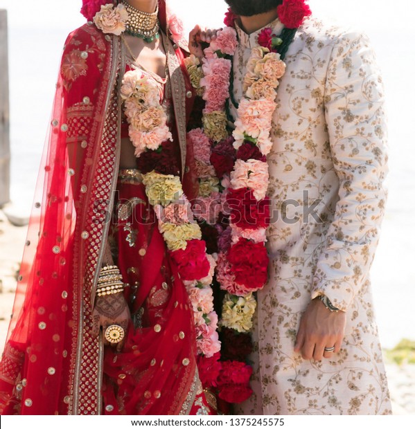 bride and bridegroom dress