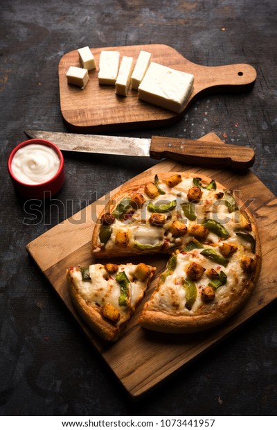 Indian Paneer Pizza Fresh Cottage Cheese Stock Photo Edit Now