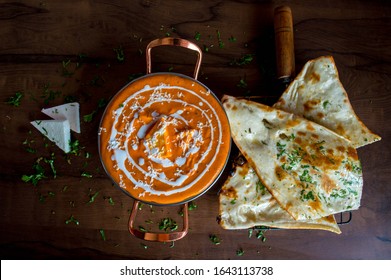 Indian Panner Butter Masala And Naan