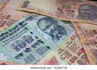 Indian Paper Currency With Multiple Currency Notes