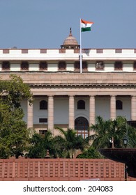 Indian Parliament House, New Delhi, India.