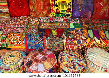 Indian pillows and carpets