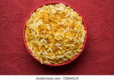 Indian Popular Snack Poha Chivda Or Chivada. Selective Focus