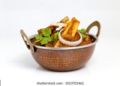 Indian Or Rajasthani Non Veg Food. Indian Style Meat Dish Or Mutton Curry.