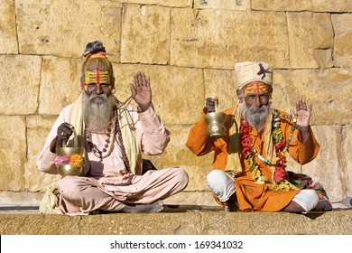 Indian Sadhu (holy Man). Jaisalmer, Rajasthan, India.