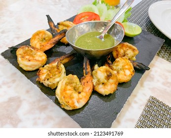 Indian Shrimp Masala Butter Shrimp In Indian Restaurant