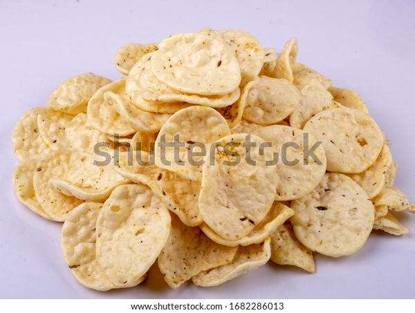 Indian Snack Jeera Papad Fryums Puff Stock Photo Edit Now 1682286013