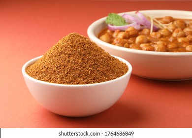 Indian Spice Chole MASALA POWDER, Ingredient For Chole Or Chickpea Curry
With Chole Masala 