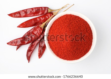 Indian spices, paprika powder or red chilli powder